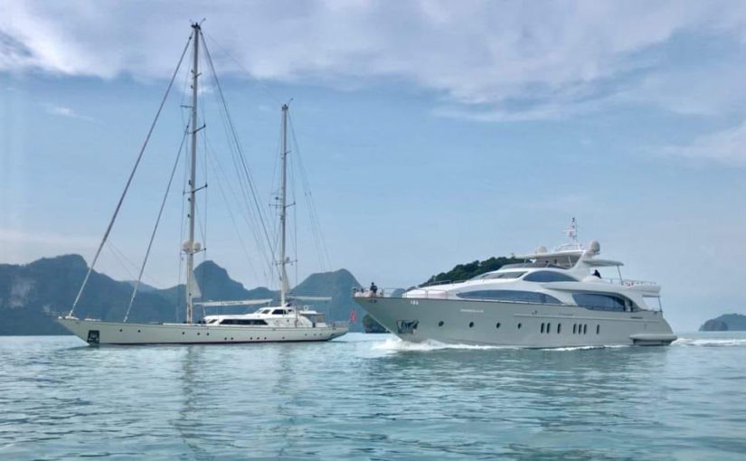 2 OF THE FINEST PEDIGREE ITALIAN THOROUGHBRED SUPERYACHTS STEAM INTO LANGKAWI FO…